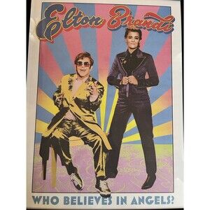 Elton John Brandi Carlile “Who Believes In Angels?” Huge Promo Poster